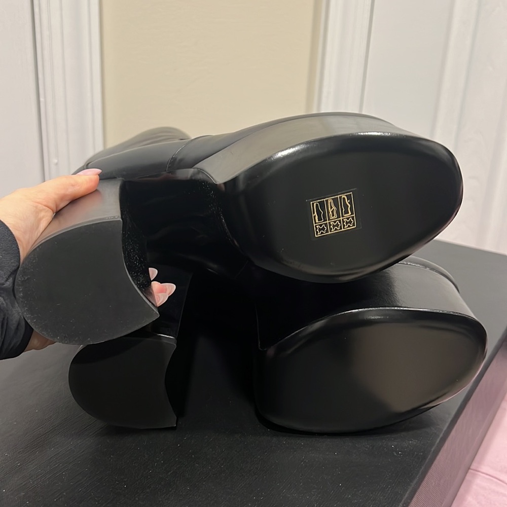 Saint Laurent Billy Platform Ankle Bootie Brand New Size 37.5 - Picture 2 of 10